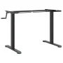 Marco de escritorio de pie acero negro (94-135)x60x(70-114) cm de , Escritorios - Ref: Foro24-4005341, Precio: 134,24 €, Desc...