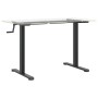 Marco de escritorio de pie acero negro (94-135)x60x(70-114) cm de , Escritorios - Ref: Foro24-4005341, Precio: 135,99 €, Desc...