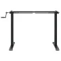 Marco de escritorio de pie acero negro (94-135)x60x(70-114) cm de , Escritorios - Ref: Foro24-4005341, Precio: 134,24 €, Desc...