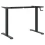 Marco de escritorio de pie acero negro (94-135)x60x(70-114) cm de , Escritorios - Ref: Foro24-4005341, Precio: 134,24 €, Desc...