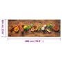 Alfombra de cocina lavable terciopelo dibujo especias 60x180 cm de , Felpudos - Ref: Foro24-4005606, Precio: 37,87 €, Descuen...