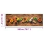 Küchenteppich waschbar Samt Zeichnung Gewürze 60x180 cm von , Fußmatten - Ref: Foro24-4005606, Preis: 37,17 €, Rabatt: %