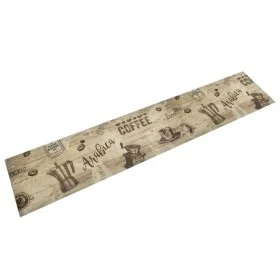 Kaffeebrauner, waschbarer Küchenteppich aus Samt, 60 x 300 cm von , Fußmatten - Ref: Foro24-4005580, Preis: 48,79 €, Rabatt: %