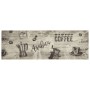Alfombra de cocina lavable terciopelo gris café 60x180 cm de , Felpudos - Ref: Foro24-4005582, Precio: 37,90 €, Descuento: %