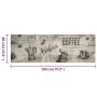 Alfombra de cocina lavable terciopelo gris café 60x180 cm de , Felpudos - Ref: Foro24-4005582, Precio: 37,15 €, Descuento: %