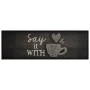 Waschbare Küchenmatte aus schwarzem Samt, 60 x 180 cm von , Fußmatten - Ref: Foro24-4005594, Preis: 38,71 €, Rabatt: %