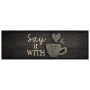 Waschbare Küchenmatte aus schwarzem Samt, 60 x 180 cm von , Fußmatten - Ref: Foro24-4005594, Preis: 39,53 €, Rabatt: %