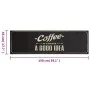 Waschbarer Küchenteppich aus Samt mit Kaffeetext, 45 x 150 cm von , Fußmatten - Ref: Foro24-4005596, Preis: 18,92 €, Rabatt: %