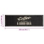 Waschbarer Küchenteppich aus Samt mit Kaffeetext, 45 x 150 cm von , Fußmatten - Ref: Foro24-4005596, Preis: 22,45 €, Rabatt: %