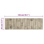 Waschbarer Küchenteppich aus Samt mit Zaunmotiv, 45 x 150 cm von , Fußmatten - Ref: Foro24-4005638, Preis: 27,58 €, Rabatt: %