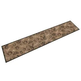 Waschbarer Küchenteppich aus morgendlichem braunem Samt, 60 x 300 cm von , Fußmatten - Ref: Foro24-4005589, Preis: 46,10 €, R...