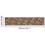 Waschbarer Küchenteppich aus morgendlichem braunem Samt, 60 x 300 cm von , Fußmatten - Ref: Foro24-4005589, Preis: 46,84 €, R...