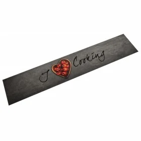 Alfombra de cocina lavable terciopelo texto Cooking 60x300 cm de , Felpudos - Ref: Foro24-4005619, Precio: 48,79 €, Descuento: %