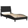Black velvet bed frame with LED lights 80x200 cm by , Beds and slatted bases - Ref: Foro24-3213747, Price: 122,33 €, Discount: %