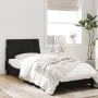 Black velvet bed frame with LED lights 80x200 cm by , Beds and slatted bases - Ref: Foro24-3213747, Price: 122,33 €, Discount: %