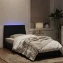 Black velvet bed frame with LED lights 80x200 cm by , Beds and slatted bases - Ref: Foro24-3213747, Price: 122,33 €, Discount: %