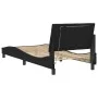 Black velvet bed frame with LED lights 80x200 cm by , Beds and slatted bases - Ref: Foro24-3213747, Price: 122,33 €, Discount: %