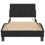 Estructura de cama con luces LED de terciopelo negro 90x190 cm de , Camas y somieres - Ref: Foro24-3213753, Precio: 143,42 €,...