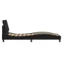 Black velvet bed frame with LED lights 90x190 cm by , Beds and slatted bases - Ref: Foro24-3213753, Price: 143,76 €, Discount: %
