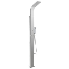 Curved stainless steel outdoor shower by vidaXL, Pool and spa accessories - Ref: Foro24-48199, Price: 256,52 €, Discount: %