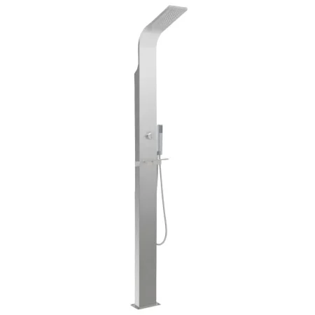 Ducha de exterior de acero inoxidable curvada de vidaXL, Accesorios para piscinas y spa - Ref: Foro24-48199, Precio: 250,01 €...