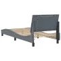 Dark gray velvet bed frame with LED lights 90x200 cm by , Beds and slatted bases - Ref: Foro24-3213758, Price: 157,37 €, Disc...