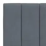 Dark gray velvet bed frame with LED lights 90x200 cm by , Beds and slatted bases - Ref: Foro24-3213758, Price: 157,37 €, Disc...