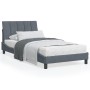 Estructura cama con luces LED terciopelo gris oscuro 100x200 cm de , Camas y somieres - Ref: Foro24-3213764, Precio: 154,15 €...
