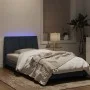 Bettgestell aus dunkelgrauem Samt mit LED-Leuchten, 100 x 200 cm von , Betten und Lattenroste - Ref: Foro24-3213764, Preis: 1...