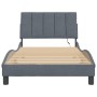 Estructura cama con luces LED terciopelo gris oscuro 100x200 cm de , Camas y somieres - Ref: Foro24-3213764, Precio: 154,15 €...
