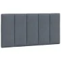 Bettgestell aus dunkelgrauem Samt mit LED-Leuchten, 100 x 200 cm von , Betten und Lattenroste - Ref: Foro24-3213764, Preis: 1...