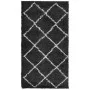 Moderner Hochflorteppich PAMPLONA Schwarz und Creme 60x110 cm von , Teppiche - Ref: Foro24-375404, Preis: 18,34 €, Rabatt: %