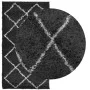 Moderner Hochflorteppich PAMPLONA Schwarz und Creme 60x110 cm von , Teppiche - Ref: Foro24-375404, Preis: 18,34 €, Rabatt: %