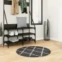 Moderner Hochflorteppich PAMPLONA Schwarz und Creme Ø 80 cm von , Teppiche - Ref: Foro24-375419, Preis: 20,22 €, Rabatt: %