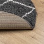 Modern high pile rug PAMPLONA black and cream Ø 80 cm by , Rugs - Ref: Foro24-375419, Price: 20,47 €, Discount: %