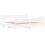 Estructura cama cabecero madera maciza pino blanco 180x200 cm de , Camas y somieres - Ref: Foro24-3216373, Precio: 260,65 €, ...