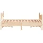 Estructura de cama con cabecero madera de pino blanco 150x200cm de , Camas y somieres - Ref: Foro24-3216378, Precio: 213,55 €...