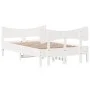 Bed frame with white pine wood headboard 120x190 cm by , Beds and slatted bases - Ref: Foro24-3216400, Price: 197,63 €, Disco...