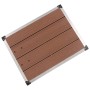 WPC Gartenduschwanne Edelstahl braun 80x62 cm von vidaXL, Duschwannen - Ref: Foro24-48202, Preis: 98,37 €, Rabatt: %