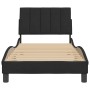 Estructura de cama con cabecero de terciopelo negro 90x200 cm de , Camas y somieres - Ref: Foro24-3207827, Precio: 165,62 €, ...