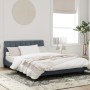 Estructura cama con cabecero terciopelo gris oscuro 140x200 cm de , Camas y somieres - Ref: Foro24-3207850, Precio: 189,06 €,...