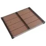 WPC garden shower tray stainless steel brown 80x62 cm by vidaXL, Shower trays - Ref: Foro24-48202, Price: 97,22 €, Discount: %
