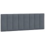 Dark gray velvet bed frame with headboard 140x200 cm by , Beds and slatted bases - Ref: Foro24-3207850, Price: 189,06 €, Disc...