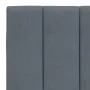 Dark gray velvet bed frame with headboard 140x200 cm by , Beds and slatted bases - Ref: Foro24-3207850, Price: 186,06 €, Disc...