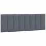 Dunkelgrauer Samtbettrahmen mit Kopfteil 140x190 cm von , Betten und Lattenroste - Ref: Foro24-3207844, Preis: 187,55 €, Raba...