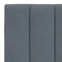 Dunkelgrauer Samtbettrahmen mit Kopfteil 140x190 cm von , Betten und Lattenroste - Ref: Foro24-3207844, Preis: 187,55 €, Raba...
