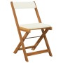 3-piece terrace folding table and chairs and acacia wood cushions by vidaXL, Garden sets - Ref: Foro24-319704, Price: 182,31 ...