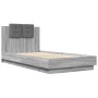 Cama con cabecero madera de ingeniería gris Sonoma 90x190 cm de , Camas y somieres - Ref: Foro24-3209973, Precio: 147,87 €, D...