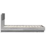 Cama con cabecero madera de ingeniería gris Sonoma 90x190 cm de , Camas y somieres - Ref: Foro24-3209973, Precio: 147,87 €, D...