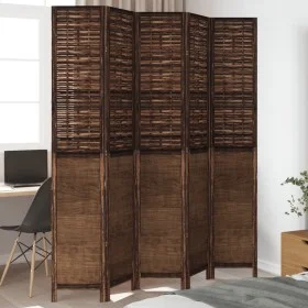 5-teiliges Trennsieb aus dunkelbraunem Paulownia-Holz von , Raumteiler - Ref: Foro24-358712, Preis: 165,94 €, Rabatt: %
